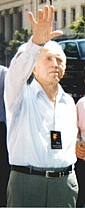 Kirk waving goodbye